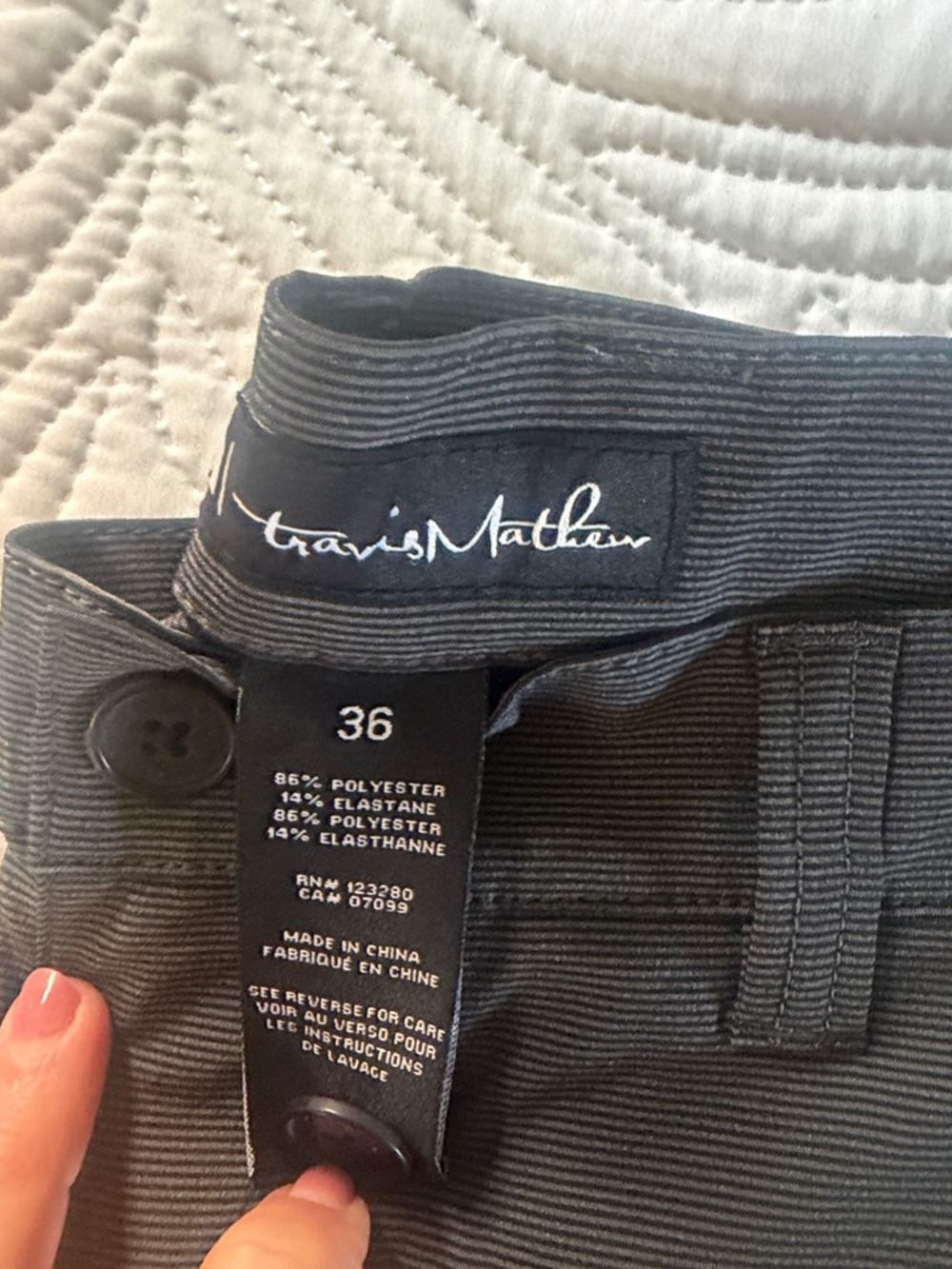Travis Mathew Men's Flat-Front Shorts — Dark Gray - Picture 3 of 8